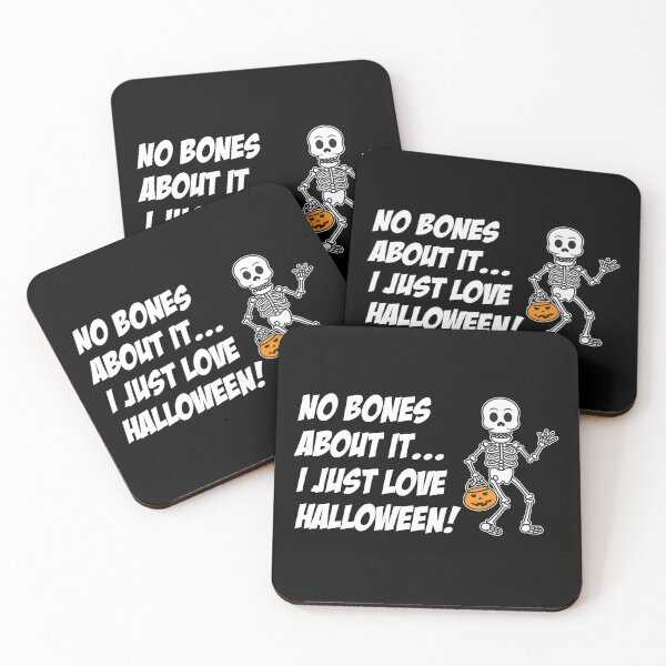 Item preview, No Bones About It Skeleton Halloween Pun designed and sold by jaycartoonist.
