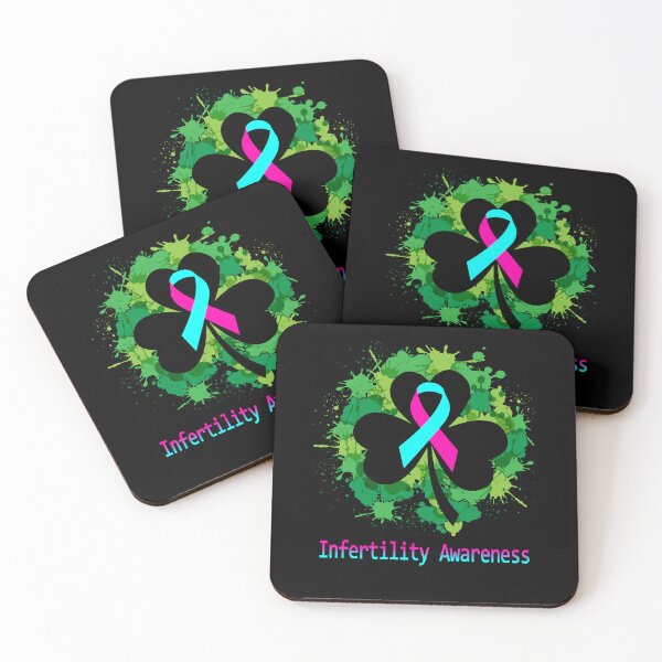 Item preview, Infertility Awareness Clover Ribbon Happy Patricks Day Support Infertility Warrior Gifts designed and sold by Tammyilaria.