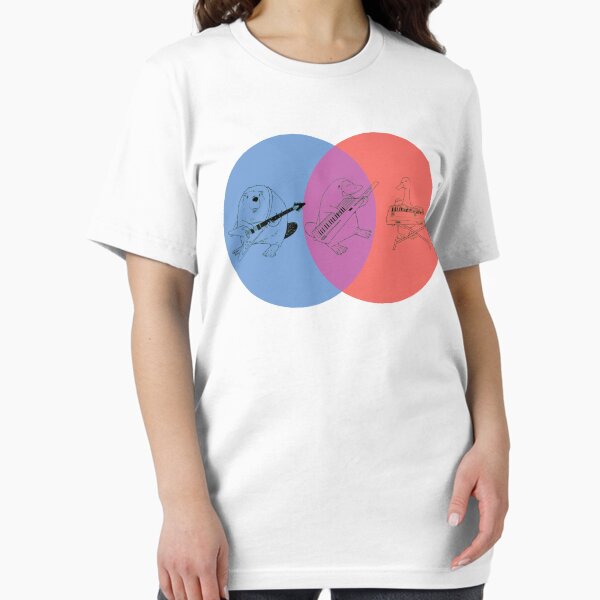Vista previa del artículo con la obra «Keytar ornitorrinco diagrama de Venn - azul púrpura rojo oscuro», diseñado y vendido por GuyBlank.
