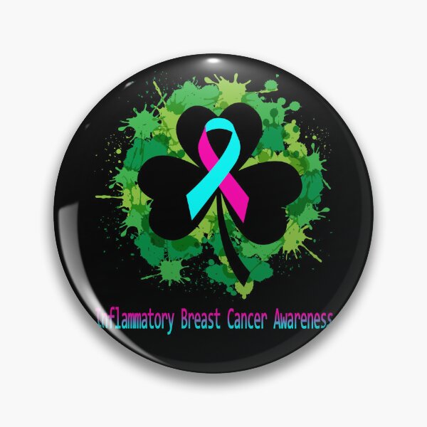 Item preview, Inflammatory Breast Cancer Awareness Clover Ribbon Happy Patricks Day Support Inflammatory Breast Cancer Warrior Gifts designed and sold by Tammyilaria.