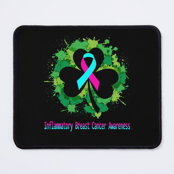 Item preview, Inflammatory Breast Cancer Awareness Clover Ribbon Happy Patricks Day Support Inflammatory Breast Cancer Warrior Gifts designed and sold by Tammyilaria.