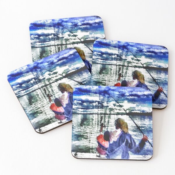 Item preview, Fishing off the dock designed and sold by qlajt.