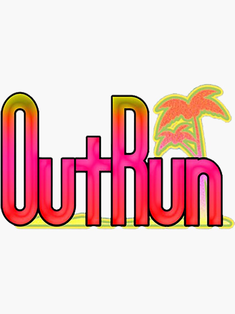 Outrun Sega Arcade Vaporwave Logo Sticker For Sale By Joeljconnor