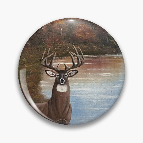 Item preview, Autumn Deer Oil Painting designed and sold by SistersInArtN.