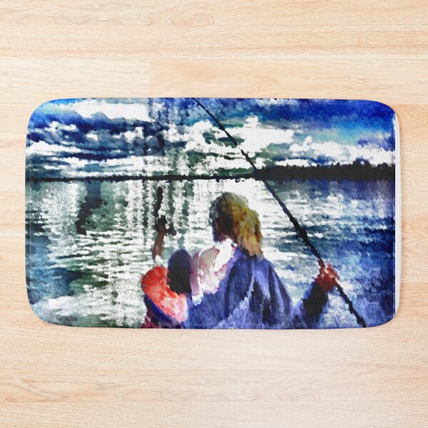 Item preview, Fishing off the dock designed and sold by qlajt.