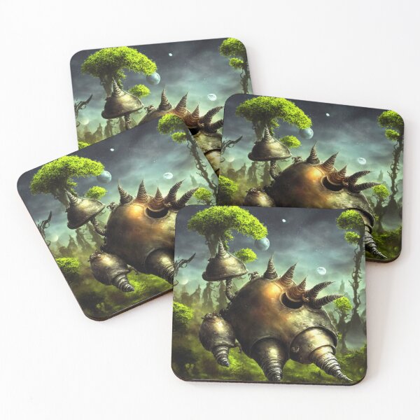Item preview, A spiky alien battlesnail with a trunk and umbrella antenna in alien planet setting IIa (soft touch) designed and sold by BrachiaST.