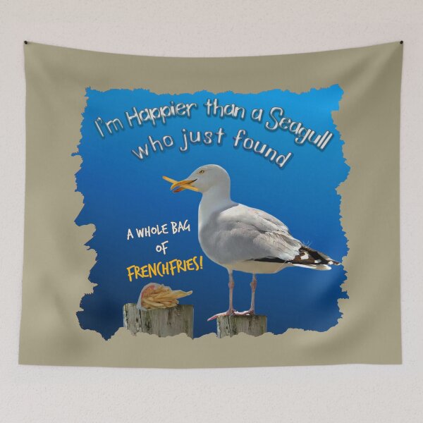 Item preview, SEAGULLS LOVE THOSE FRENCH FRIES designed and sold by THE AMERICAN TEEVANGELIST.