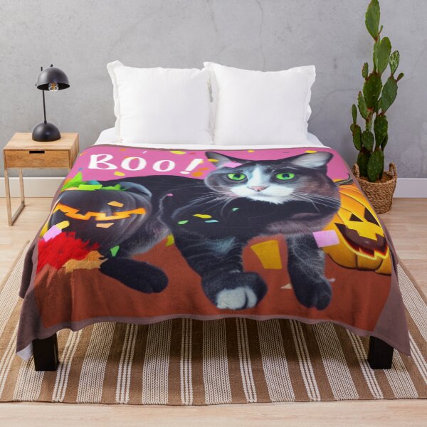 Item preview,  ITS THE MOST WONDERFUL TIME OF THE YEAR BLACK CAT HALLOWEEN designed and sold by starfishstuff.