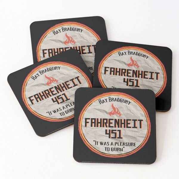 Item preview, Fahrenheit 451 - Ray Bradbury Classic Literature Dystopian Book Simple Minimal Aesthetic designed and sold by weboftigers.