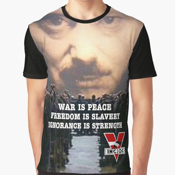 1984 - Big Brother - War is Peace Graphic T-Shirt