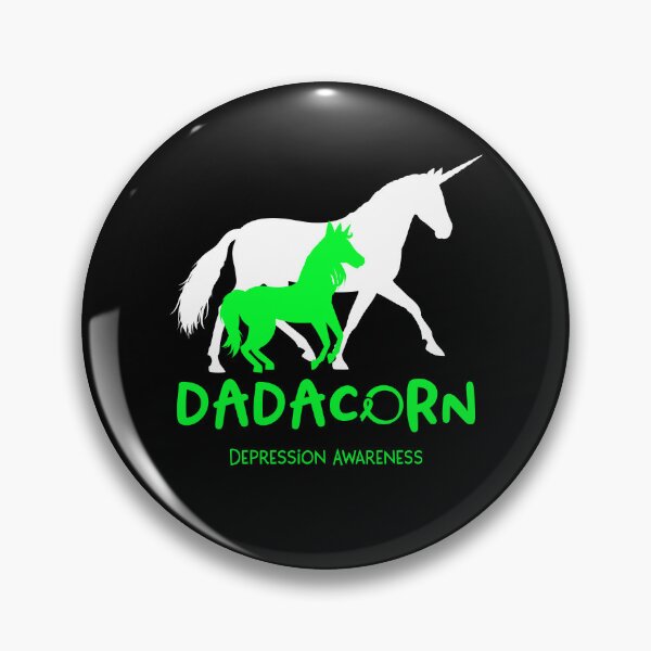 Item preview, Depression Awareness Dad Unicorn Dadacorn Support Depression Warrior  designed and sold by RunningShop.