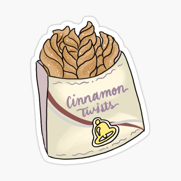 Item preview, Cinnamon Twists Sticker designed and sold by Zeldas-Nuggets.
