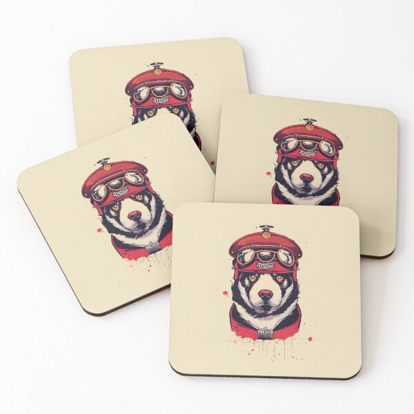 Item preview, Red Baron husky portrait designed and sold by etherElric.