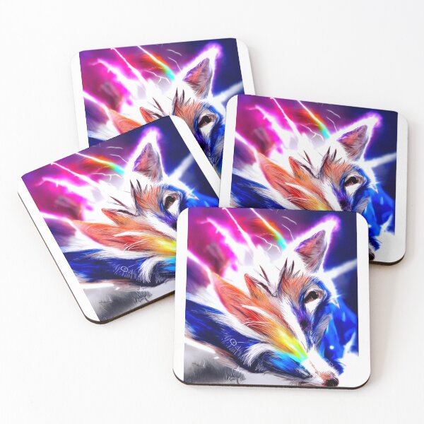 Item preview, glare colorful fox designed and sold by zheworkstudio.