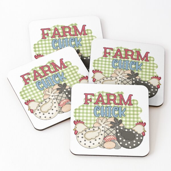 Item preview, Farm Chick - Country Chickens With Plaid Egg Design designed and sold by handsoftime2020.