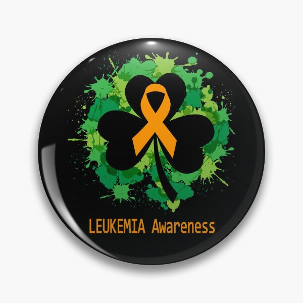 Item preview, LEUKEMIA Awareness Clover Ribbon Happy Patricks Day Support LEUKEMIA Warrior Gifts designed and sold by Tammyilaria.