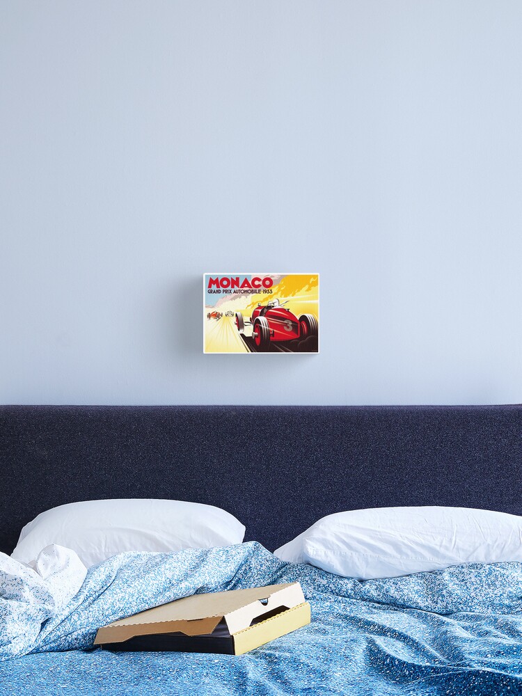 Vintage Grand Prix Monaco 1933 Home Decor Canvas Print choose your size.