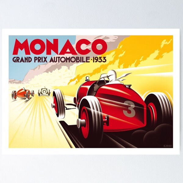 Item preview, Monaco Grand Prix 1933 designed and sold by LRWIllustration.