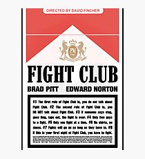Rules of Fight Club Photographic Print