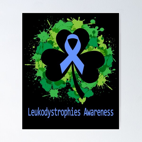 Item preview, Leukodystrophies Awareness Clover Ribbon Happy Patricks Day Support Leukodystrophies Warrior Gifts designed and sold by Tammyilaria.