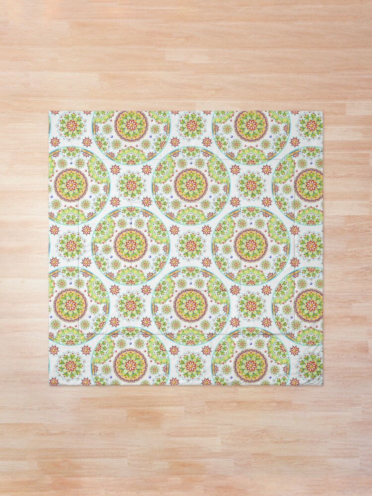 Alternate view of Kristofer's Mandala Comforter