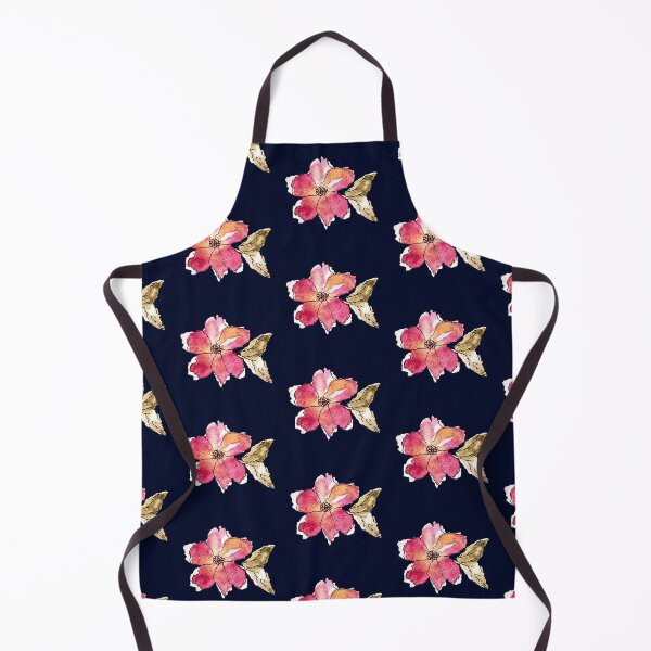 Item preview, Crepe Paper Flower Pattern on Navy designed and sold by WallaceColor.