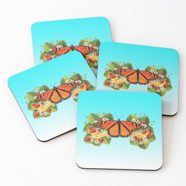 Item preview, Monarch Butterfly with Strawberries designed and sold by PatriciaSheaDesigns.