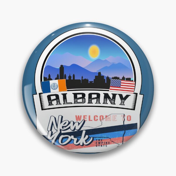 Artikelvorschau, Albany, Willkommen in New York, dem Empire State | New York State and Cities Series -33 entworfen und verkauft von WorldStateArt.