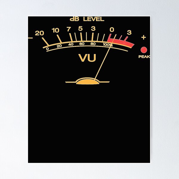 Item preview, Volume VU Meter Vintage Audio Engineer Recording Studio Gear Head Musician Guitar Shirt Mug Sticker  designed and sold by MichealBergman.