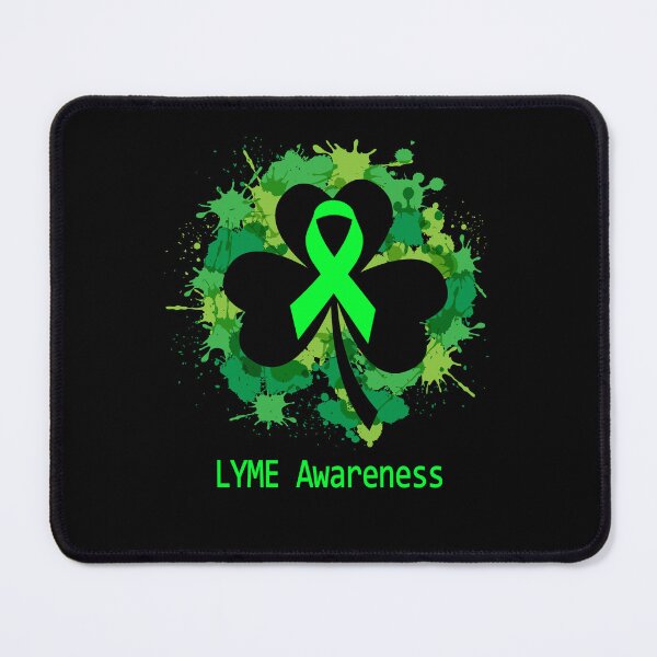 Item preview, LYME Awareness Clover Ribbon Happy Patricks Day Support LYME Warrior Gifts designed and sold by Tammyilaria.