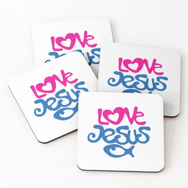 Item preview, Love Jesus with Fish Symbol designed and sold by Rowena Jones.