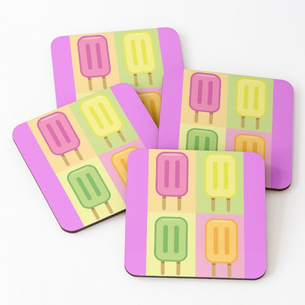 Item preview, Cute Summer Pop Art Popsicles Pattern designed and sold by magentasponge.