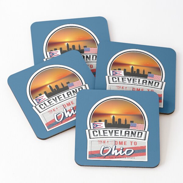 Item preview, Cleveland, Welcome to Ohio, The Buckeye State | Ohio State and Cities Series -3 designed and sold by WorldStateArt.