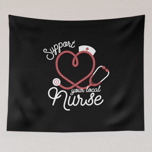 Item preview, Support Your Local Nurse designed and sold by vonplatypus.