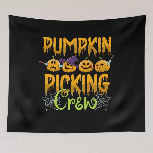 Item preview, Pumpkin Picking Hallowee, Crew Shirt, Halloween Shirt designed and sold by kibbeegaddisi.