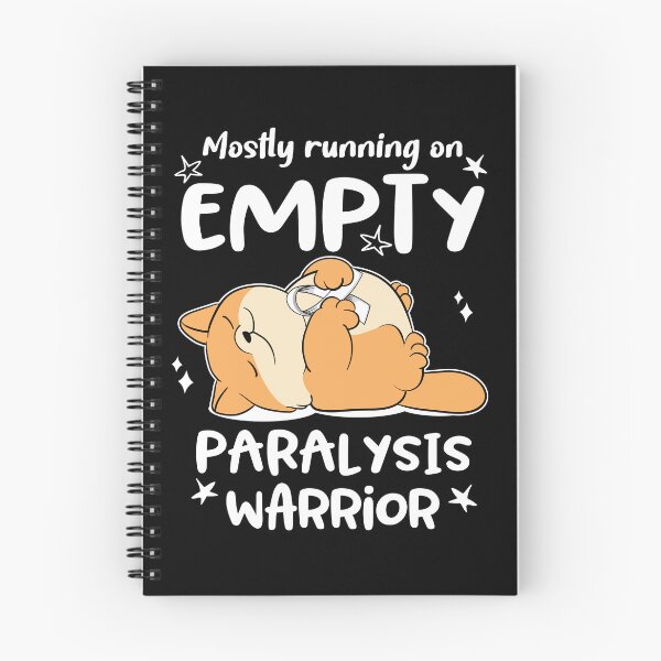 Item preview, Mostly running on Empty Paralysis Warrior designed and sold by ElizabethS809.