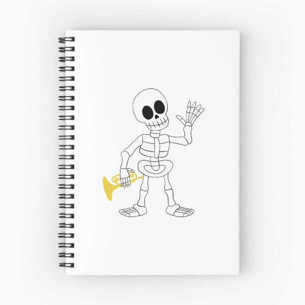Item preview, Skeleton Mellophone Player designed and sold by mistyreneelove.