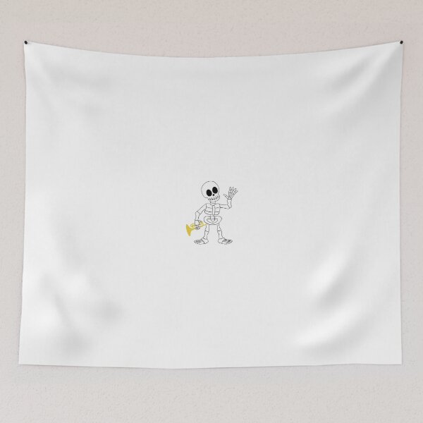 Item preview, Skeleton Mellophone Player designed and sold by mistyreneelove.