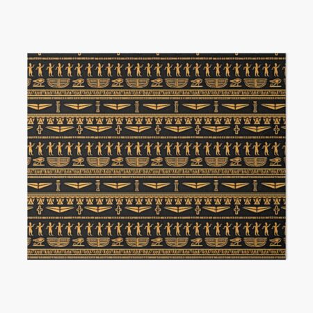 Egyption Glyphs (Golden) DIY VINYL AREA RUG - Electro Threads