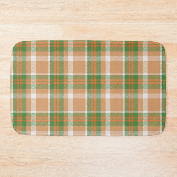 Item preview, Orange and Green Plaid Repeat Pattern designed and sold by rhombusOnion.