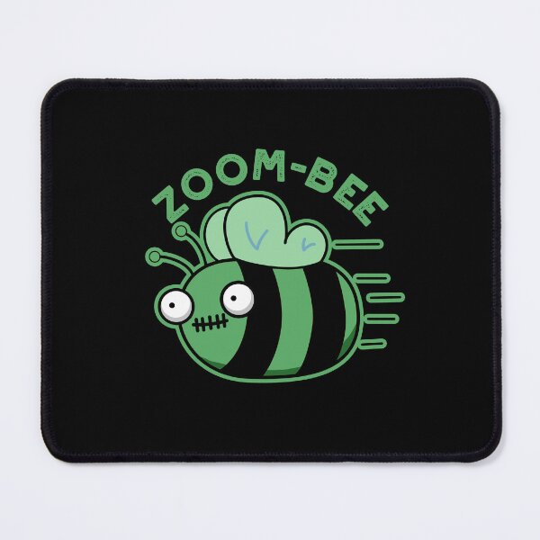 Item preview, Zoom-bee Halloween Funny Zombie Bee Puns (Dark BG) designed and sold by punnybone.