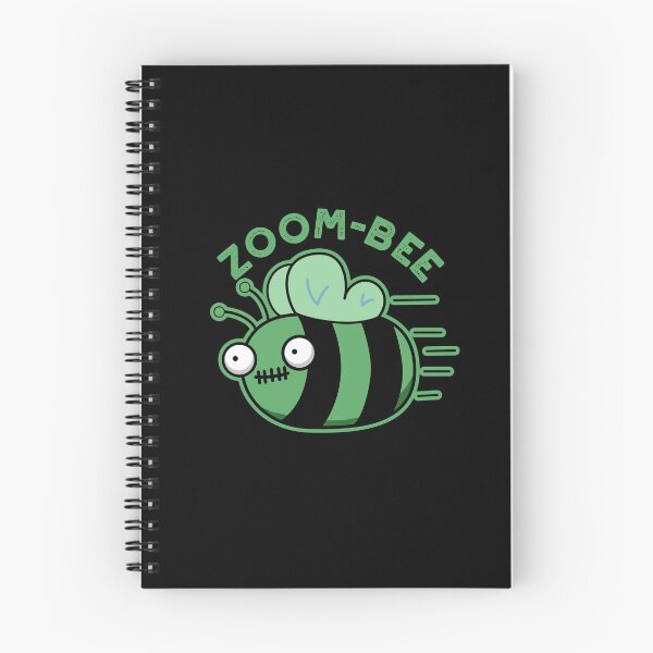Item preview, Zoom-bee Halloween Funny Zombie Bee Puns (Dark BG) designed and sold by punnybone.