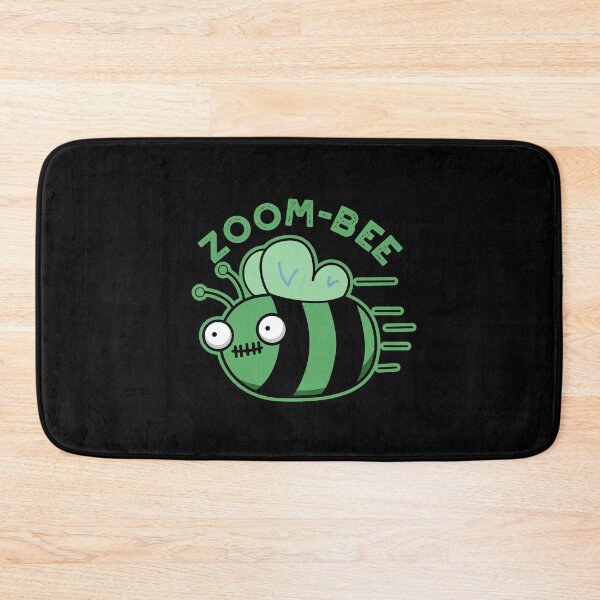 Item preview, Zoom-bee Halloween Funny Zombie Bee Puns (Dark BG) designed and sold by punnybone.