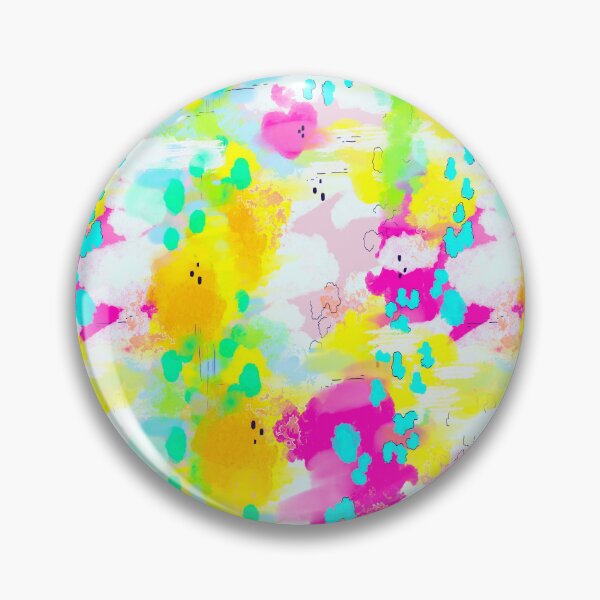 Item preview, Abstract painted strokes - Pink, Yellow, aqua designed and sold by PeriwinkStudio.