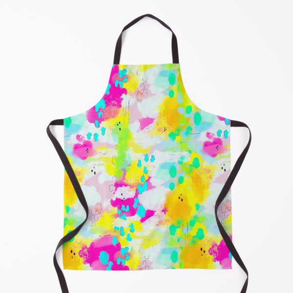 Item preview, Abstract painted strokes - Pink, Yellow, aqua designed and sold by PeriwinkStudio.