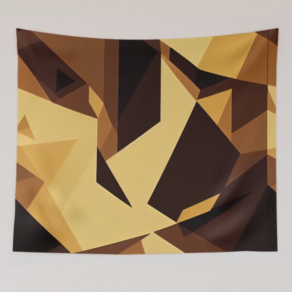 Artikelvorschau, Aeon Flux Op Art Abstraktes Videospiel in schickem Schwarz und Kaffeefarbenem scharfem geometrischem Design entworfen und verkauft von CrowBerryCream.