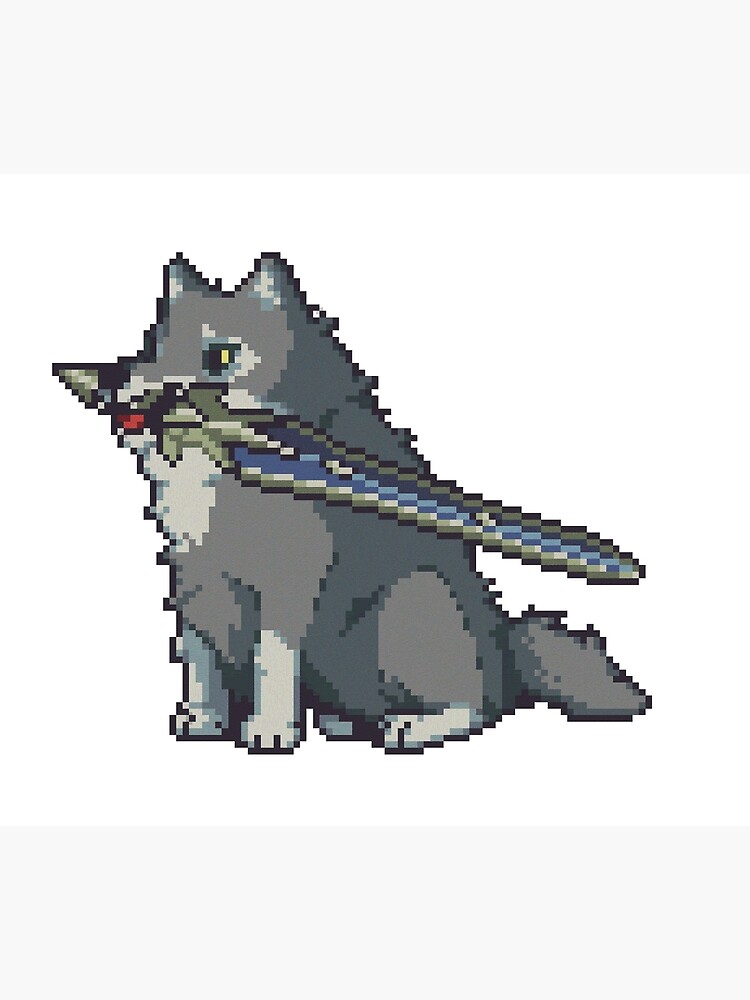 32x32 Pixel Wolf - Pixel_Dailies 1/10/23 by SamsonBarclay on