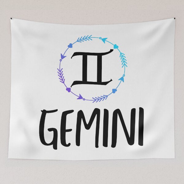 Item preview, Gemini Zodiac Sign Arrow Border designed and sold by Hellofriendco.