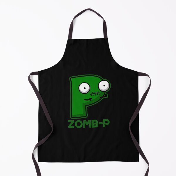 Item preview, Zom-P Funny Halloween Zombie Alphabet P Puns (Dark BG) designed and sold by punnybone.