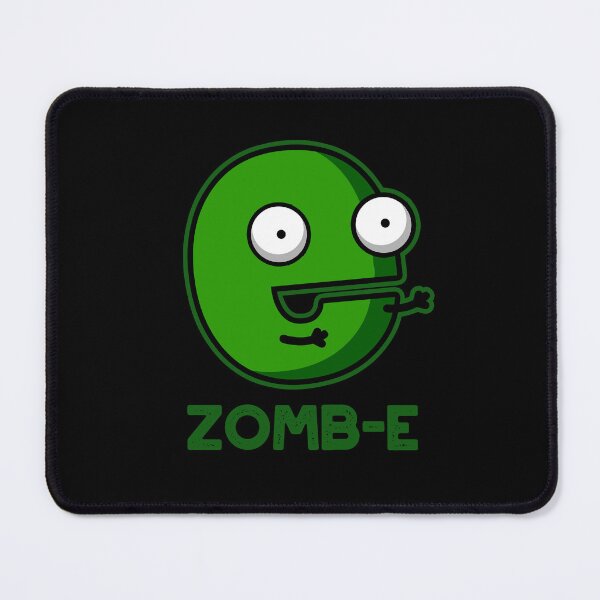 Item preview, Zom-E Halloween Funny Zombie Alphabet E Puns (Dark BG) designed and sold by punnybone.